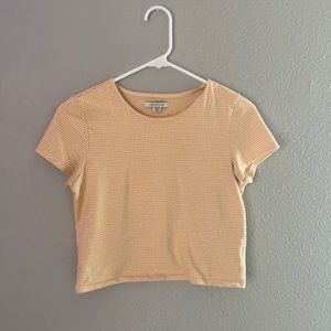 Light yell cropped tee